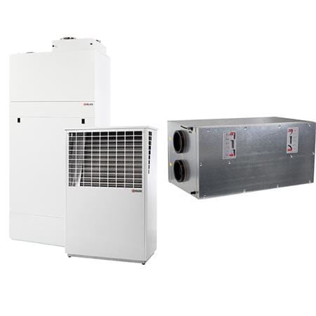 Ventilationsanlæg og varmepumper med ventilation