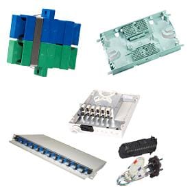 Fiber paneler, splidsekassetter og tilbehør