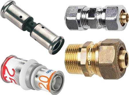 Muffer, reduktioner & overgange pex og alupex