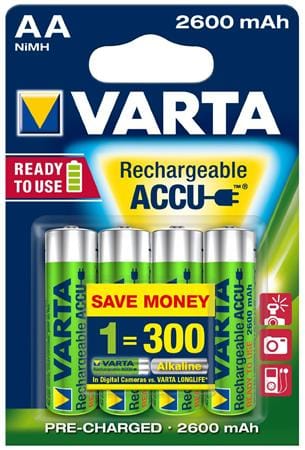 Batteri genopladelig