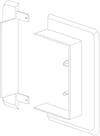 Væg til loft overgang for installationskanal