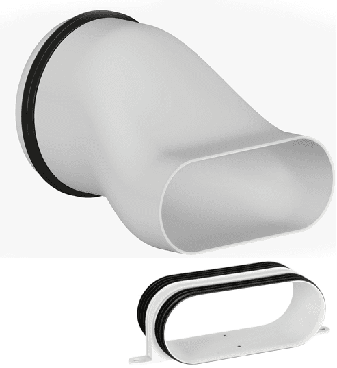 Ovale ventilationskanaler