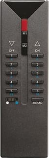 Transmitter/Remote control for domestic switching devices