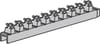 Lamel for installationskanal